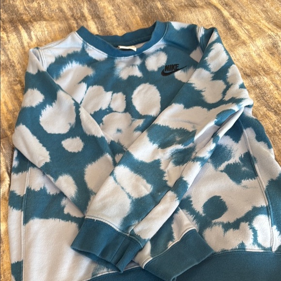 Boys Nike Blue and White Tie-Dye Sweatshirt - Picture 1 of 5
